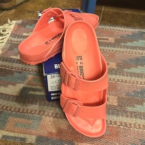 Birkenstock Arizona EVA- Watermelon Sz 39 (Barbie Pink!)
